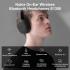 Nokia E1300 Bluetooth Headphones Over Ear, Bluetooth Wireless Headphones, 40H Playtime, HiFi Stereo Headphones Wireless with Microphone, aptX Low Latency, Soft Earpad, Compact Headphones for Phone/PC(Black)